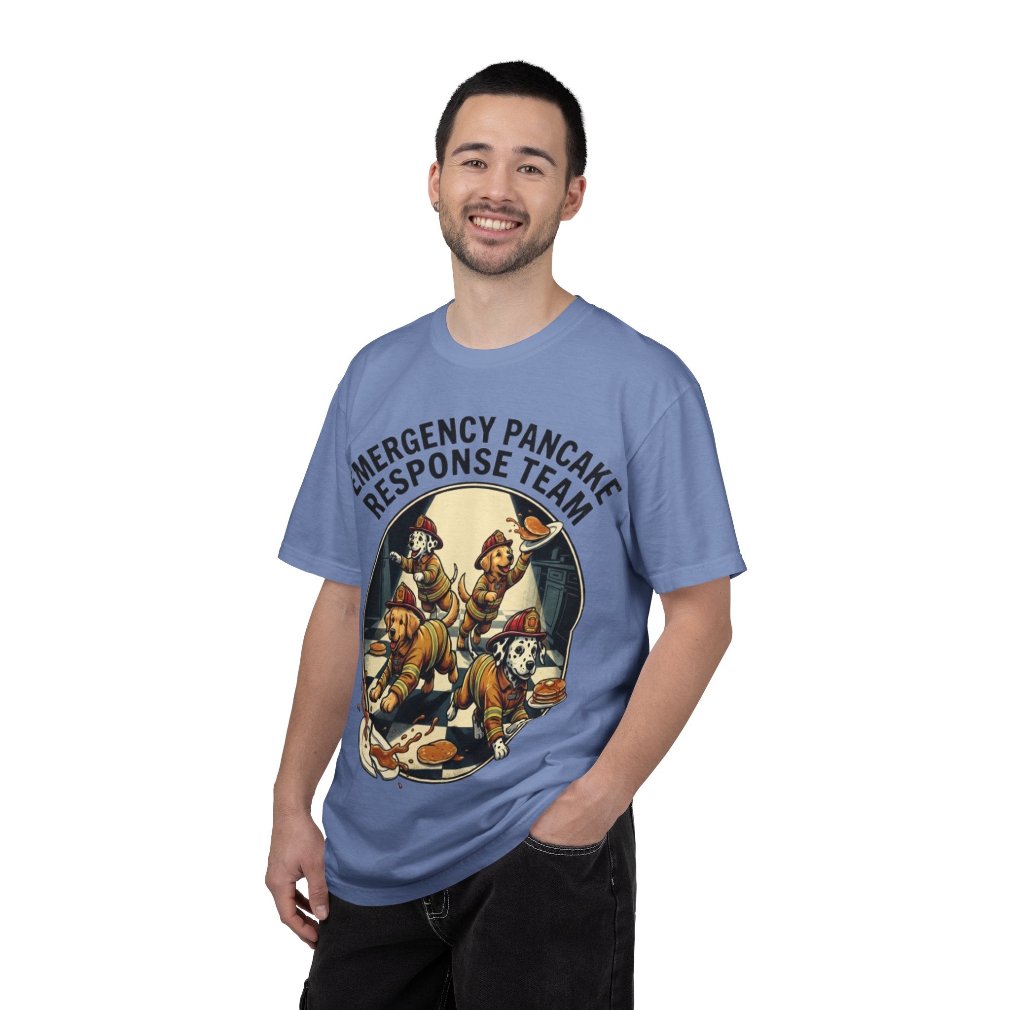 Emergency Pancake Response Team T-shirt | Firefighter Dogs Pancake Rescue