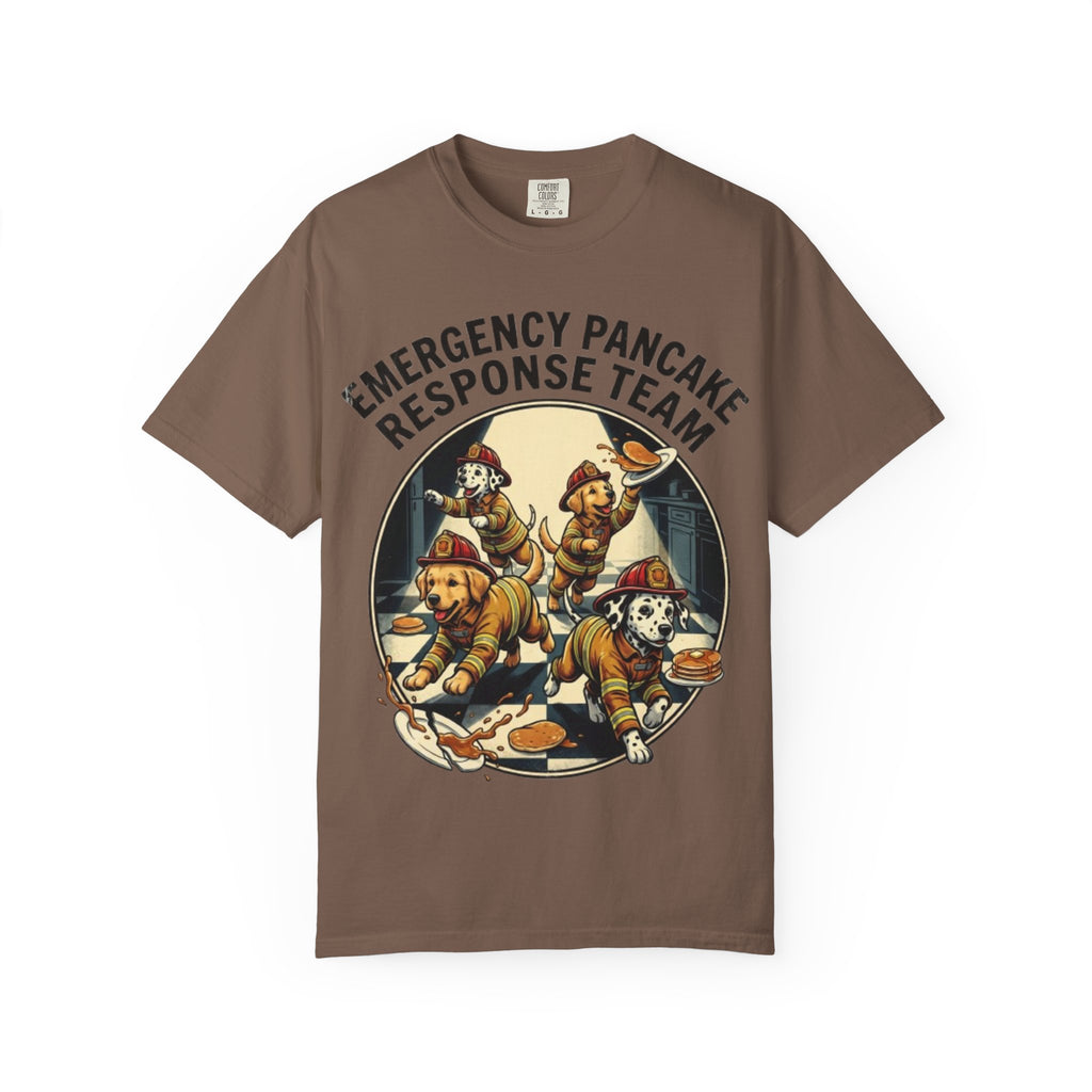 Emergency Pancake Response Team T-shirt | Firefighter Dogs Pancake Rescue