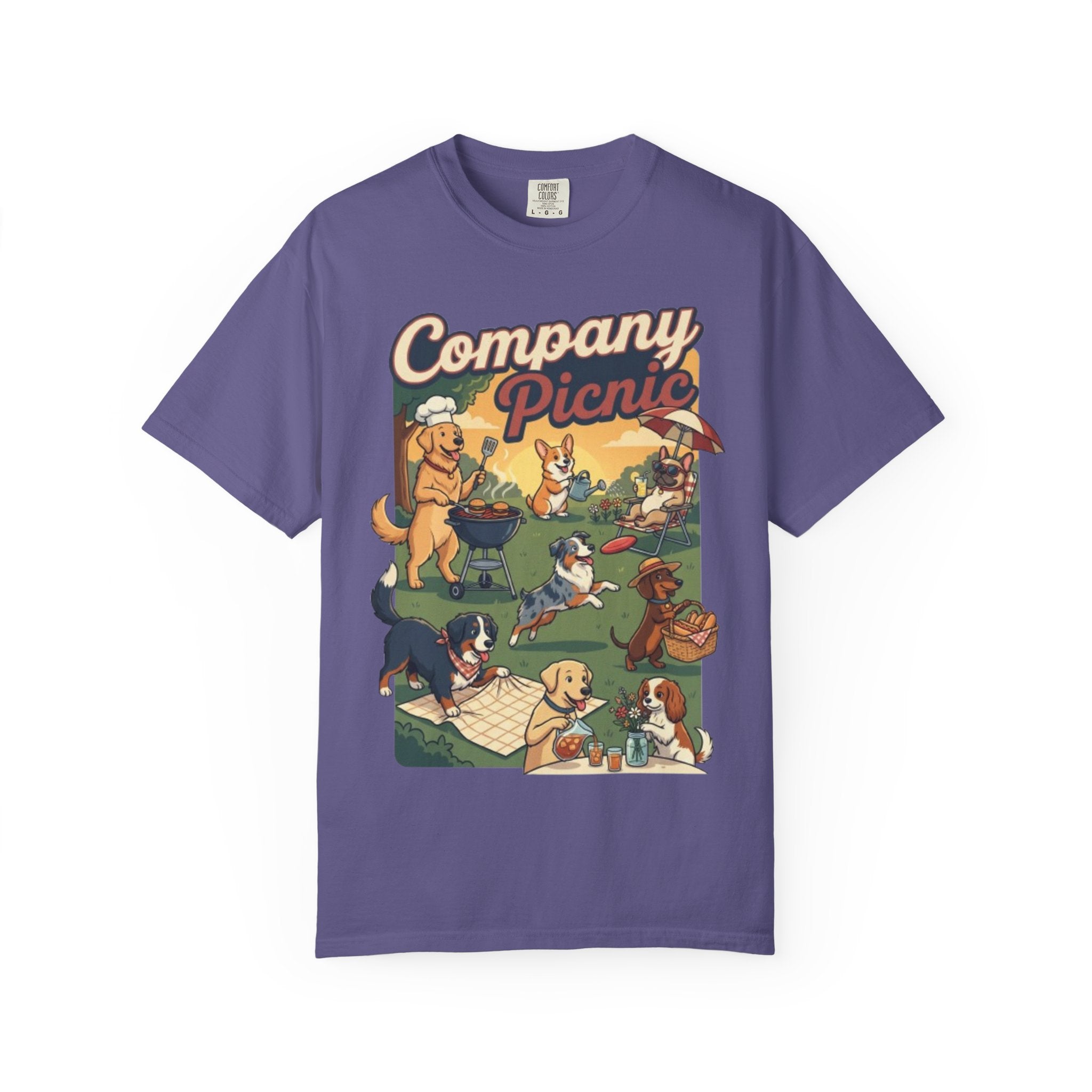 Labor Day — "Company Picnic" Dogs Picnic Graphic Tee
