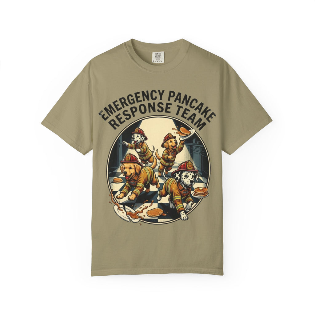 Emergency Pancake Response Team T-shirt | Firefighter Dogs Pancake Rescue