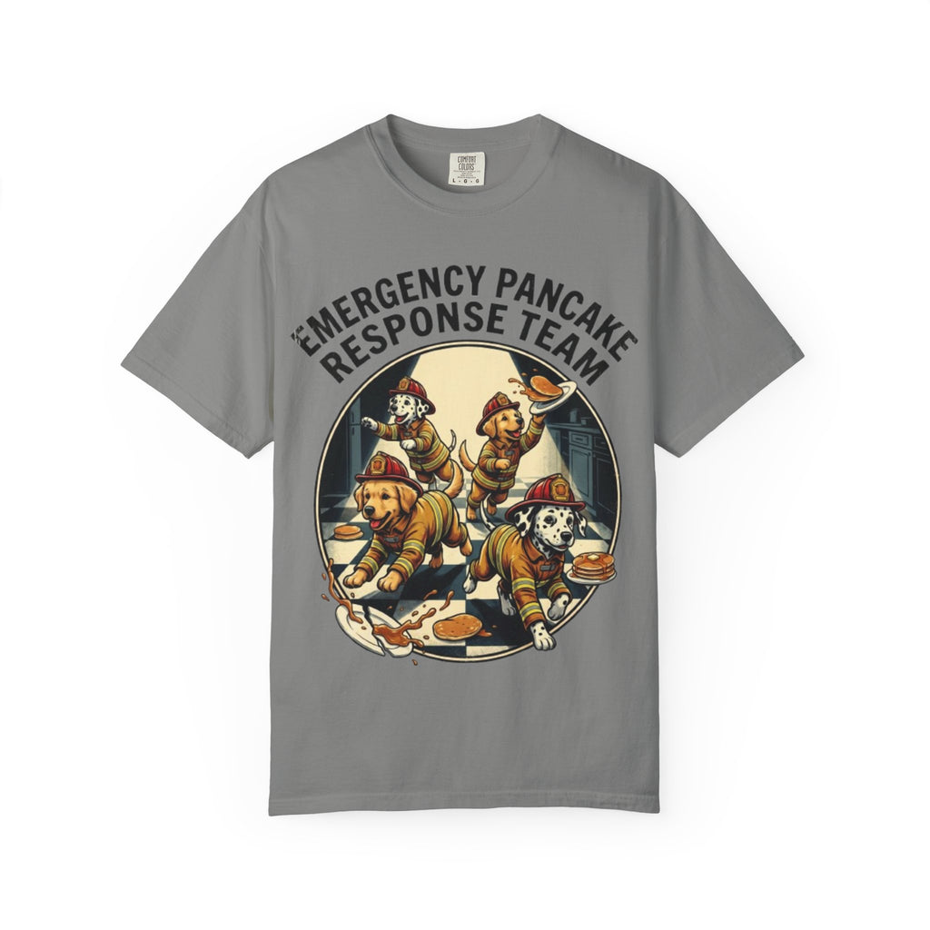 Emergency Pancake Response Team T-shirt | Firefighter Dogs Pancake Rescue