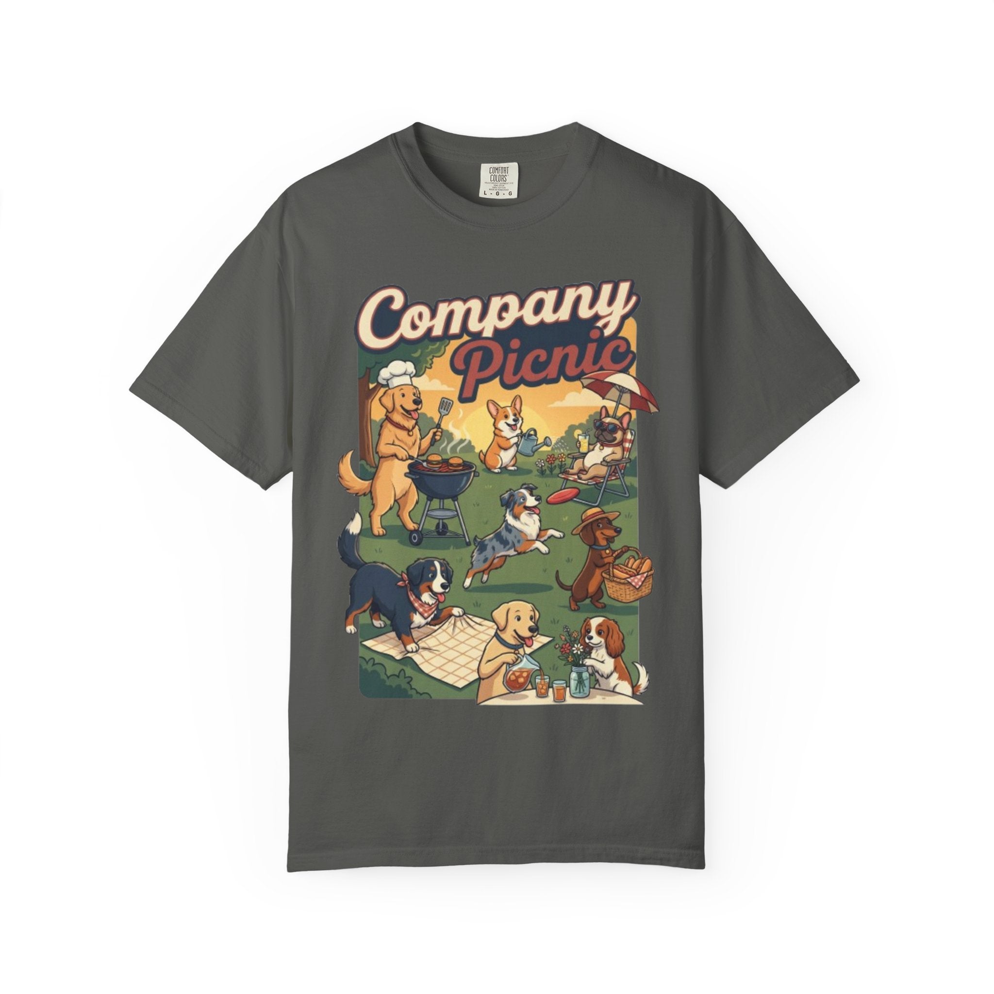 Labor Day — "Company Picnic" Dogs Picnic Graphic Tee