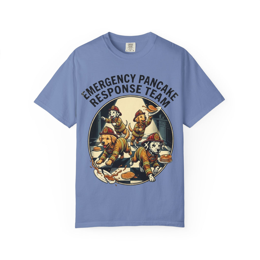 Emergency Pancake Response Team T-shirt | Firefighter Dogs Pancake Rescue