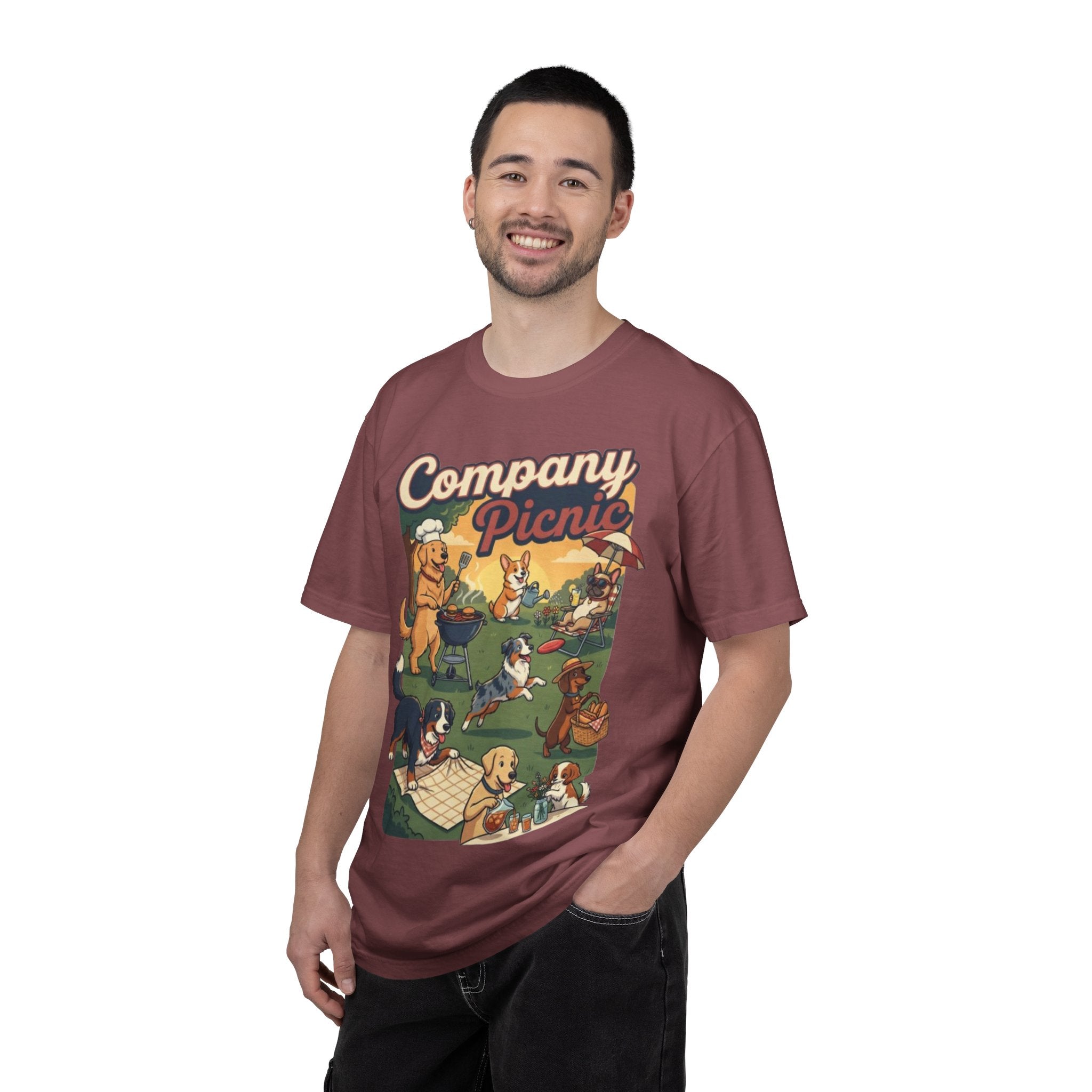 Labor Day — "Company Picnic" Dogs Picnic Graphic Tee