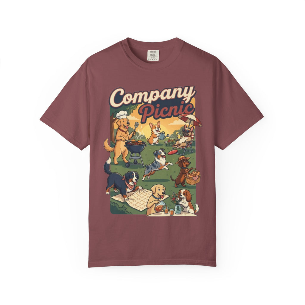 Labor Day — "Company Picnic" Dogs Picnic Graphic Tee