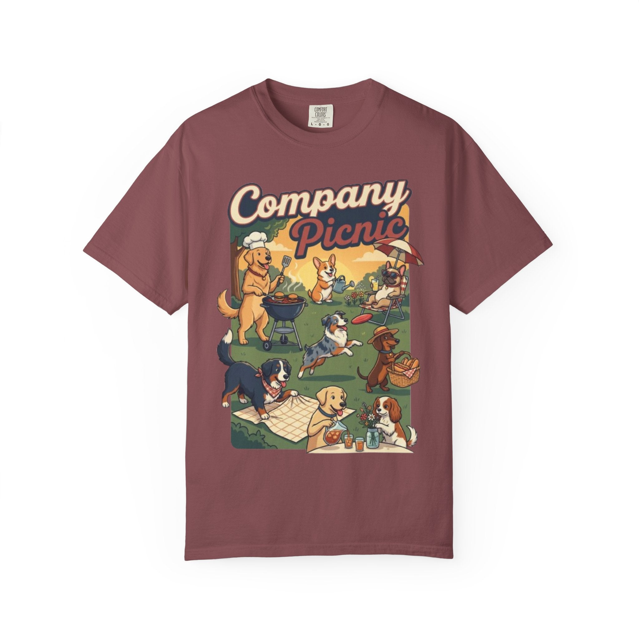 Labor Day — "Company Picnic" Dogs Picnic Graphic Tee