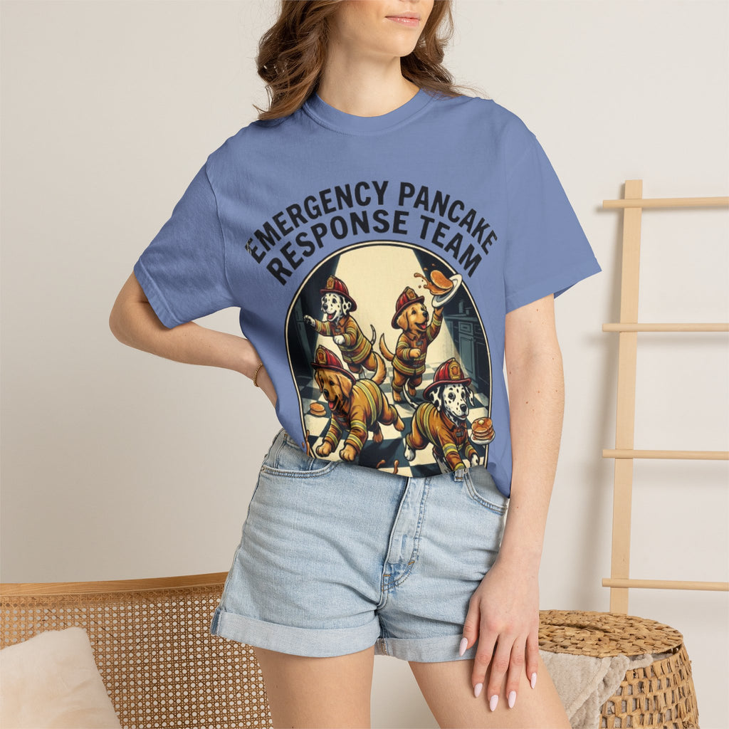 Emergency Pancake Response Team T-shirt | Firefighter Dogs Pancake Rescue