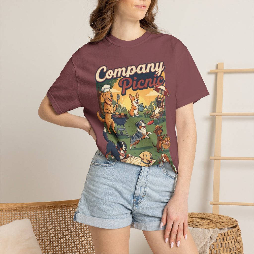 Labor Day — "Company Picnic" Dogs Picnic Graphic Tee
