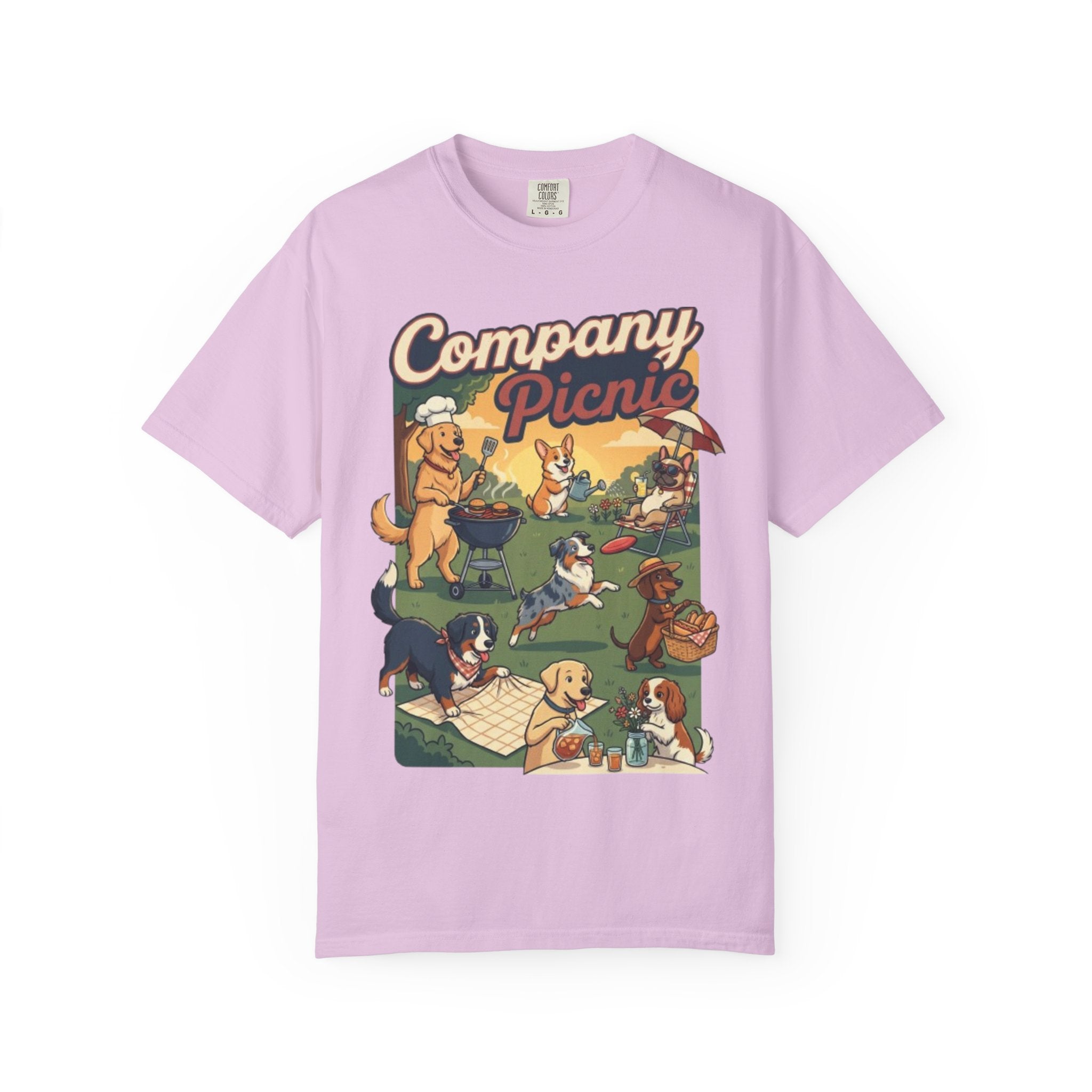 Labor Day — "Company Picnic" Dogs Picnic Graphic Tee