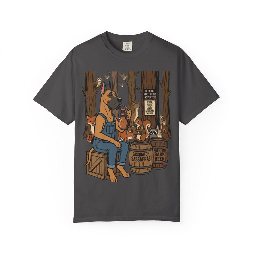 Great Dane Bootlegger Master T-shirt | Woodland Animals Illustration