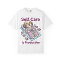 Self Care is Productive T-Shirt | Relaxing Dog Illustration