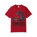 Fearless Except on Cleaning Day T-shirt | Knight vs Dragon Vacuum Humor