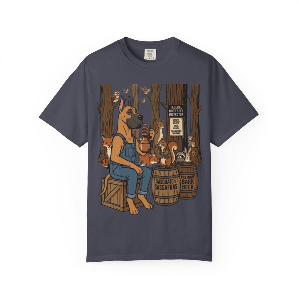 Great Dane Bootlegger Master T-shirt | Woodland Animals Illustration