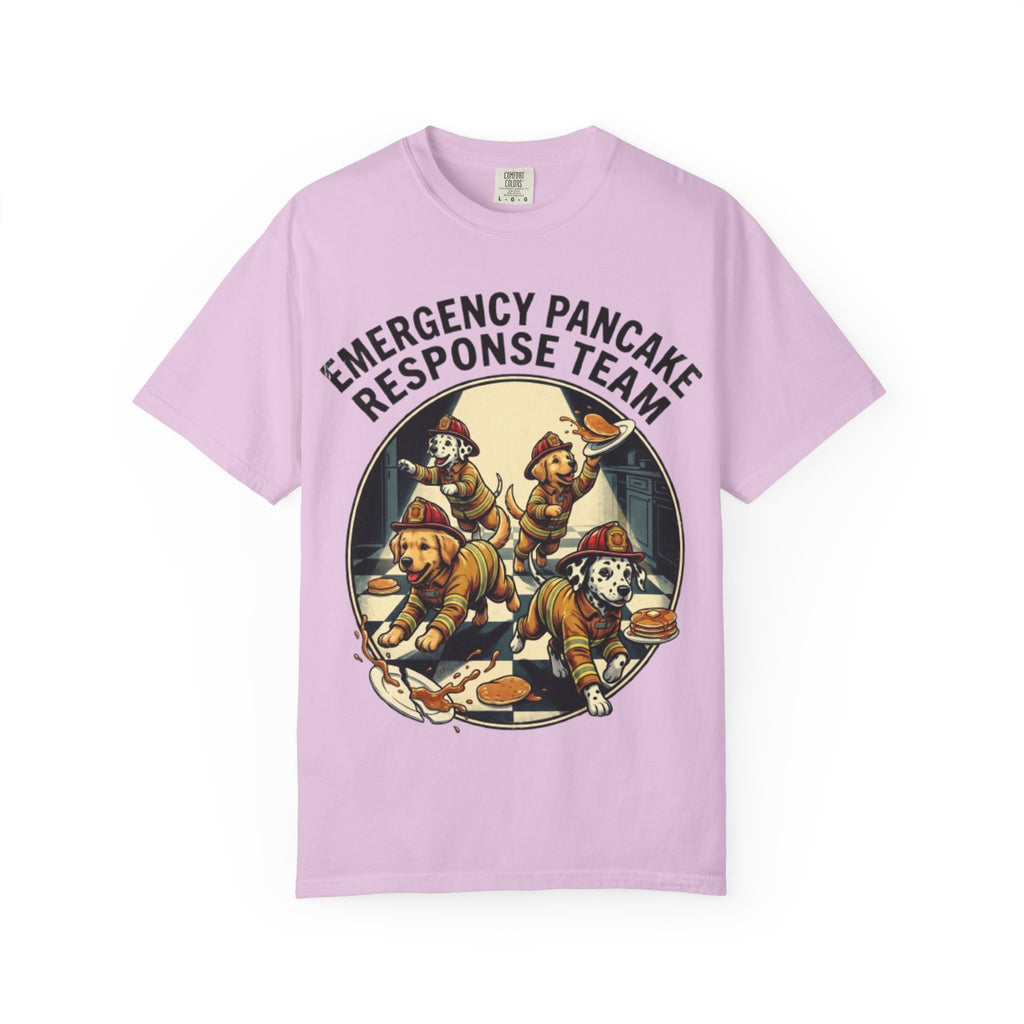 Emergency Pancake Response Team T-shirt | Firefighter Dogs Pancake Rescue