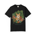 Corgi in Garden 'Garden Guilt' T-Shirt | Gardening Dog Illustration